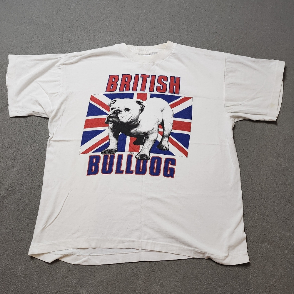 Vintage British Bulldog T-Shirt Men’s Large Great Britain UK New England